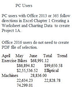 Excel 1A